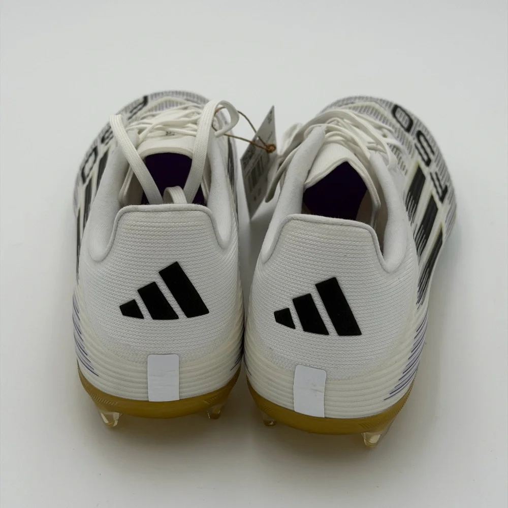 ADIDAS F50 League FG Mens 12 White Black Gold Soccer Cleats Sprintgrid NEW‎